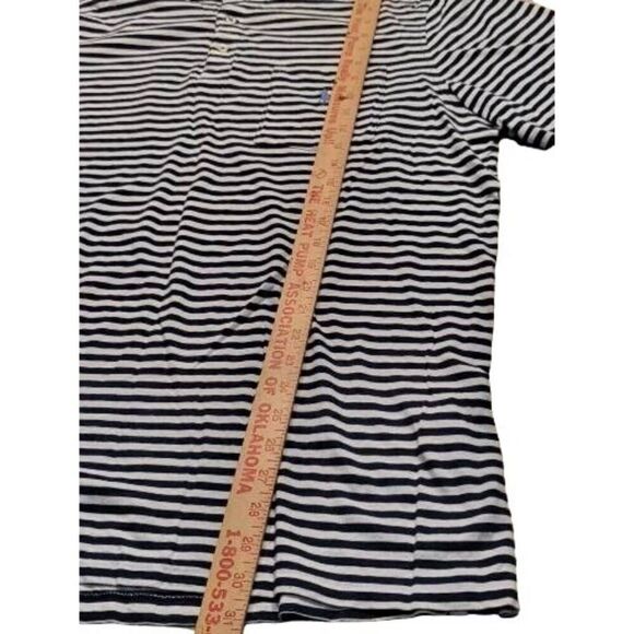 Polo Ralph Lauren Classic Fit Shirt Men Sz L Striped Blue White Short Sleeve Poc - Picture 3 of 7